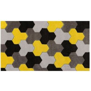 JVL Solemate® Hand Carved Geometric Door Mat, Yellow Size: 57 cm x 100 cm Yellow 57 cm x 100 cm JVL Solemate® Hand Carved Geometric Door Mat, Yellow Size: 57 cm x 100 cm Yellow 57 cm x 100 cm