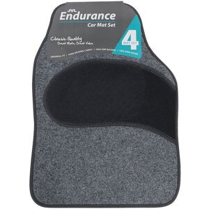 JVL Endurance Car Mat Set - Grey Size: 45 cm x 70 cm Grey 45 cm x 70 cm JVL Endurance Car Mat Set - Grey Size: 45 cm x 70 cm Grey 45 cm x 70 cm
