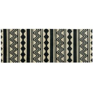 JVL Mega Machine Washable Runner Doormat 57 x 150 cm Aztec in Black Size: 57 cm x 150 cm Black 57 cm x 150 cm JVL Mega Machine Washable Runner Doormat 57 x 150 cm Aztec in Black Size: 57 cm x 150 cm Black 57 cm x 150 cm