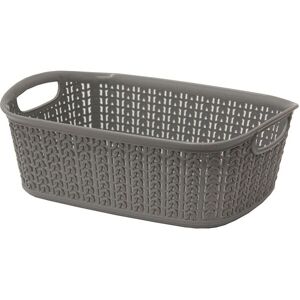 JVL Loop 3L Storage Basket - Grey Size: Small Grey S JVL Loop 3L Storage Basket - Grey Size: Small Grey S