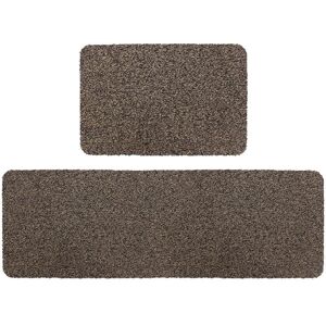 JVL Tanami Barrier Mat & Runner Set - Brown Size: 50 cm x 150 cm Brown 50 cm x 150 cm JVL Tanami Barrier Mat & Runner Set - Brown Size: 50 cm x 150 cm Brown 50 cm x 150 cm