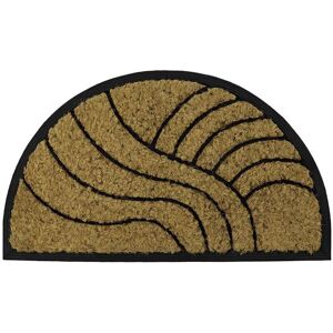 JVL Comfort Halfmoon Coir Tuffscrape 40x70cm Waves in Natural Size: 40 cm x 70 cm Natural 40 cm x 70 cm JVL Comfort Halfmoon Coir Tuffscrape 40x70cm Waves in Natural Size: 40 cm x 70 cm Natural 40 cm x 70 cm