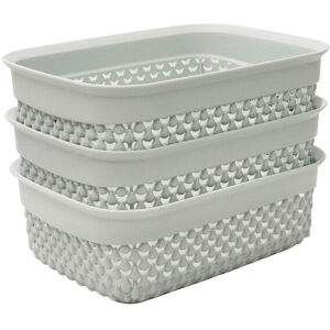 JVL Droplette 1.1L S/3 Storage - Ice Grey in Light Grey Size: Small Light Grey S JVL Droplette 1.1L S/3 Storage - Ice Grey in Light Grey Size: Small Light Grey S