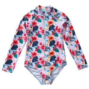 H2O Girl's Floral UPF50+ Sunsafe Long Sleeve Swimsuit in Pale Pink Size: 3-4 Years Pale Pink 3-4 Years H2O Girl's Floral UPF50+ Sunsafe Long Sleeve Swimsuit in Pale Pink Size: 3-4 Years Pale Pink 3-4 Years