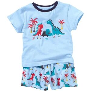 Lullaby Boy's Dinosaur Short Pyjama Set in Light Blue Size: 12-18 m Light Blue 12-18 m Lullaby Boy's Dinosaur Short Pyjama Set in Light Blue Size: 12-18 m Light Blue 12-18 m