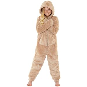 Cozy n Dozy Fluffy Fleece Onesie in Beige Size: 15 Years Beige 15 Years Cozy n Dozy Fluffy Fleece Onesie in Beige Size: 15 Years Beige 15 Years