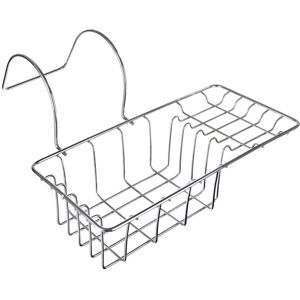 Orsina Over Side Bath Rack in Silver Silver Orsina Over Side Bath Rack in Silver Silver