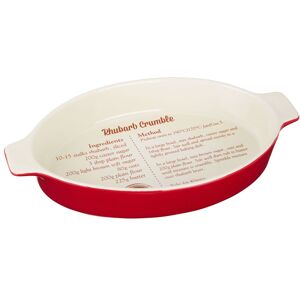 Orsina Functional Design Red Oval Baking Dish, Durable Stoneware Bakeware For Oven To Table Serving, Deep Roasting Red Orsina Functional Design Red Oval Baking Dish, Durable Stoneware Bakeware For Oven To Table Serving, Deep Roasting Red