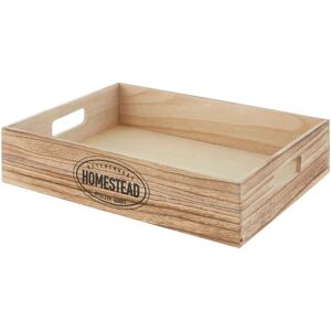 Orsina Rustic Homestead Storage Crate in Natural Natural Orsina Rustic Homestead Storage Crate in Natural Natural
