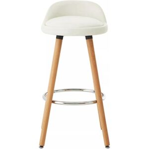 Orsina Stable Grey Bar Stool, Industrial Bar Stool For Breakfast, Robust Design Breakfast Bar Stool For Kitchen in White White Orsina Stable Grey Bar Stool, Industrial Bar Stool For Breakfast, Robust Design Breakfast Bar Stool For Kitchen in White White