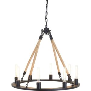 Orsina Hampstead 8 Bulbs Chandelier in Black Black Orsina Hampstead 8 Bulbs Chandelier in Black Black