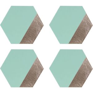 Orsina Geome Dipped Hexagonal Placements in Jade Jade Orsina Geome Dipped Hexagonal Placements in Jade Jade