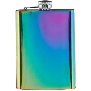 Orsina Oil Slick Hip Flask, Trendy 5oz Stainless Steel Flask With Iridescent Finish & Secure Screw Cap Multicolor Orsina Oil Slick Hip Flask, Trendy 5oz Stainless Steel Flask With Iridescent Finish & Secure Screw Cap Multicolor