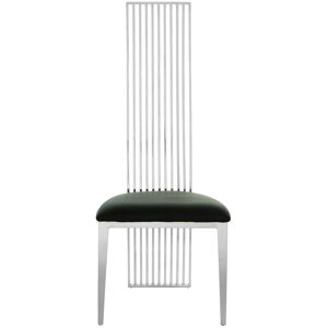 Orsina Durable Silver Finish Dining Chair, Versatile Modern Chair For Dinner, Sleek Luxury Chair For Livingroom Silver Orsina Durable Silver Finish Dining Chair, Versatile Modern Chair For Dinner, Sleek Luxury Chair For Livingroom Silver