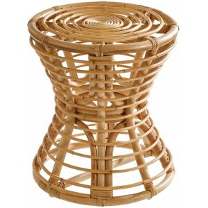 Orsina Rustic Design Grey Natural Rattan Stool, Unique Hourglass Shape Outdoor Stool, Versatile Lightweight Stool Natural Orsina Rustic Design Grey Natural Rattan Stool, Unique Hourglass Shape Outdoor Stool, Versatile Lightweight Stool Natural