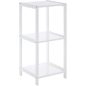 Orsina Dara 3 Tier Rustic Bathroom Shelf in White White Orsina Dara 3 Tier Rustic Bathroom Shelf in White White