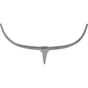 Orsina Zania Aluminium Wall Mounted Skull in Silver Silver Orsina Zania Aluminium Wall Mounted Skull in Silver Silver