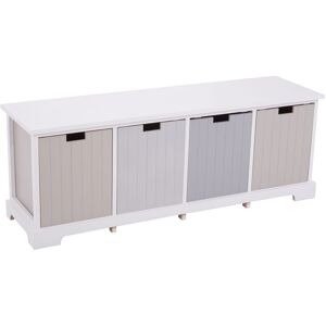 Orsina Compact Design 4 Drawer Bench, Modern Design Chest Of Drawers For Livingroom, Minimalist Storage Chest Multicolor Orsina Compact Design 4 Drawer Bench, Modern Design Chest Of Drawers For Livingroom, Minimalist Storage Chest Multicolor