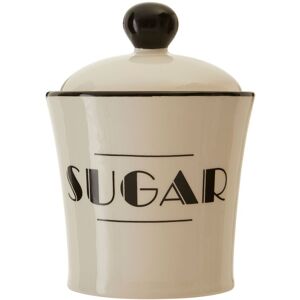 Orsina Decorative Sugar Canister, Dolomite Kitchen Container With Domed Lid, Stylish Sugar Canister For Daily Use in White White Orsina Decorative Sugar Canister, Dolomite Kitchen Container With Domed Lid, Stylish Sugar Canister For Daily Use in White White