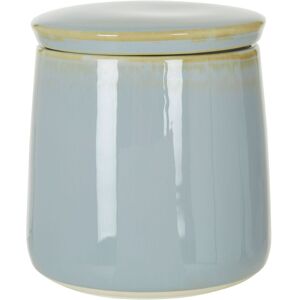 Orsina Blue Porcelain Canister With Matching Lid, Glossy Tapered Design Container For Counter, Storage Container Blue Orsina Blue Porcelain Canister With Matching Lid, Glossy Tapered Design Container For Counter, Storage Container Blue