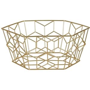 Premier Housewares Vertex Contour Fruit Basket Gold Gold Premier Housewares Vertex Contour Fruit Basket Gold Gold