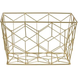 Orsina Stylish Matte Gold Storage Basket, Functional Design Storage Basket For Kitchen, Durable Decorative Basket Gold Orsina Stylish Matte Gold Storage Basket, Functional Design Storage Basket For Kitchen, Durable Decorative Basket Gold