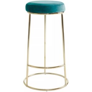 Orsina Modern Style Grey Velvet Tall Bar Stool, Stable Bar Stool For Breakfast, Robust Design Bar Stool For Kitchen in Blue Blue Orsina Modern Style Grey Velvet Tall Bar Stool, Stable Bar Stool For Breakfast, Robust Design Bar Stool For Kitchen in Blue Blue