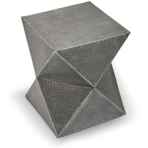 Orsina Modern Design Inverted Triangular Stool, Antique Zinc Finish Luxury Stool For Outdoor Patio, Kitchen Stool in Grey Grey Orsina Modern Design Inverted Triangular Stool, Antique Zinc Finish Luxury Stool For Outdoor Patio, Kitchen Stool in Grey Grey