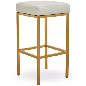Orsina Stable Black & Gold Finish Bar Stool, Modern Style Bar Stool For Breakfast, Robust Bar Stool For Kitchen in Cream Cream Orsina Stable Black & Gold Finish Bar Stool, Modern Style Bar Stool For Breakfast, Robust Bar Stool For Kitchen in Cream Cream