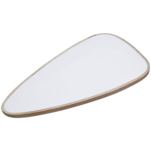 Orsina Kara Small Natural Serving Dish in White White Orsina Kara Small Natural Serving Dish in White White