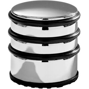 Orsina Chrome Door Stopper, Sleek & Durable Metal Design With Rubber Base For Floor Protection in Silver Silver Orsina Chrome Door Stopper, Sleek & Durable Metal Design With Rubber Base For Floor Protection in Silver Silver