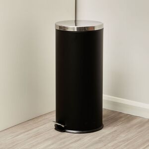 Orsina 30 Litre Matte Black Pedal Bin, Large Capacity Waste Bin With Soft Close Lid & Inner Bucket, Sleek Modern Black Orsina 30 Litre Matte Black Pedal Bin, Large Capacity Waste Bin With Soft Close Lid & Inner Bucket, Sleek Modern Black
