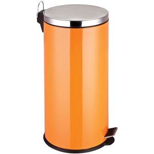 Orsina 30 Litre Matte Black Pedal Bin, Large Capacity Waste Bin With Soft Close Lid & Inner Bucket, Sleek Modern in Orange Orange Orsina 30 Litre Matte Black Pedal Bin, Large Capacity Waste Bin With Soft Close Lid & Inner Bucket, Sleek Modern in Orange Orange