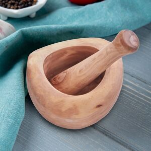 Orsina Kora Mortar & Pestle in Natural Natural Orsina Kora Mortar & Pestle in Natural Natural