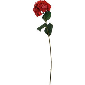 Orsina Hydrangea Stem - 74cm Red, Rich Red Faux Bloom With Lush Petals & Green Foliage, Brings Warmth & Depth To Red Orsina Hydrangea Stem - 74cm Red, Rich Red Faux Bloom With Lush Petals & Green Foliage, Brings Warmth & Depth To Red