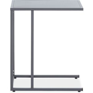Orsina Sleek Grey Metal Side Table, Modern Design Bedside Table For Bedroom, Functional Livingroom Sidetable Grey Orsina Sleek Grey Metal Side Table, Modern Design Bedside Table For Bedroom, Functional Livingroom Sidetable Grey