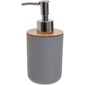 Orsina Subtle White Lotion Dispenser With Bamboo Fibre Body, Liquid Soap Pump For Hand Wash, Moisturizer Dispenser in Grey Grey Orsina Subtle White Lotion Dispenser With Bamboo Fibre Body, Liquid Soap Pump For Hand Wash, Moisturizer Dispenser in Grey Grey