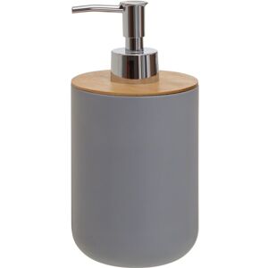 Orsina Grey Lotion Dispenser With Silver Pump, 500ml Bamboo Fibre Hand Lotion Dispenser, Sturdy Bathroom Accessory Grey Orsina Grey Lotion Dispenser With Silver Pump, 500ml Bamboo Fibre Hand Lotion Dispenser, Sturdy Bathroom Accessory Grey