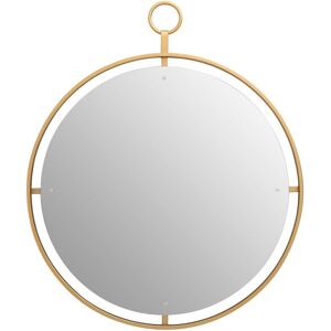 Orsina Minimalist Wall Mirror With Ring, Versatile Round Shaped Wall Mirror, Compact & Lightweight Wall Mirror in Gold Gold Orsina Minimalist Wall Mirror With Ring, Versatile Round Shaped Wall Mirror, Compact & Lightweight Wall Mirror in Gold Gold