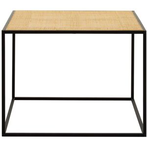 Orsina Natural Rattan Top Coffee Table, Black Metal Frame Coffee Table, Versatile Coffee Table for Home, Indoor Natural Orsina Natural Rattan Top Coffee Table, Black Metal Frame Coffee Table, Versatile Coffee Table for Home, Indoor Natural