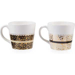 Orsina Stylish Set Of Two Mugs, Leopard Print Design Coffee Mugs For Kitchen, Durable Set Of Two Mugs For Breakfst Multicolor Orsina Stylish Set Of Two Mugs, Leopard Print Design Coffee Mugs For Kitchen, Durable Set Of Two Mugs For Breakfst Multicolor