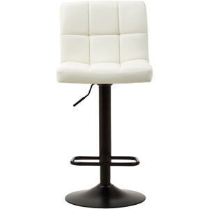 Orsina White Leather Effect Quilted Bar Stool, Quilted Design Bar Stool For Kitchen, Classic Modern Bar Stool White Orsina White Leather Effect Quilted Bar Stool, Quilted Design Bar Stool For Kitchen, Classic Modern Bar Stool White