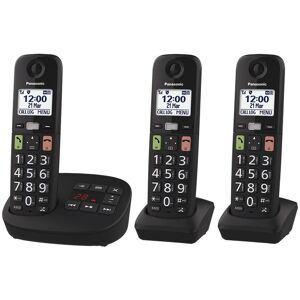 Panasonic KX-TGU13 Digital Cordless Answering System in Black Black Panasonic KX-TGU13 Digital Cordless Answering System in Black Black