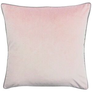 Paoletti Meridian Soft Velvet Piped Cushion in Light Pink Size: 55 cm x 55 cm Light Pink 55 cm x 55 cm Paoletti Meridian Soft Velvet Piped Cushion in Light Pink Size: 55 cm x 55 cm Light Pink 55 cm x 55 cm