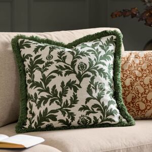 Paoletti Hedera Jacquard Cushion in Green Size: 45 cm x 45 cm Green 45 cm x 45 cm Paoletti Hedera Jacquard Cushion in Green Size: 45 cm x 45 cm Green 45 cm x 45 cm