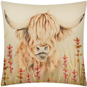 Evans Lichfield Bramble Highland Cow Tartan Polyester Filled Cushion Size: 43 cm x 43 cm Multicolor 43 cm x 43 cm Evans Lichfield Bramble Highland Cow Tartan Polyester Filled Cushion Size: 43 cm x 43 cm Multicolor 43 cm x 43 cm