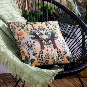 Wylder Kali Mirrored Birds Exotic Water & UV Resistant Outdoor Cushion Size: 43 cm x 43 cm Multicolor 43 cm x 43 cm Wylder Kali Mirrored Birds Exotic Water & UV Resistant Outdoor Cushion Size: 43 cm x 43 cm Multicolor 43 cm x 43 cm