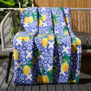 OHS Lemon Throw Polar Fleece Picnic Travel Warm Sofa Chair Blanket Soft Bedspread in Mid Blue Size: 120 cm x 150 cm Mid Blue 120 cm x 150 cm OHS Lemon Throw Polar Fleece Picnic Travel Warm Sofa Chair Blanket Soft Bedspread in Mid Blue Size: 120 cm x 150 cm Mid Blue 120 cm x 150 cm