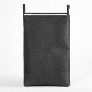 OHS Faux Linen Laundry Bag with Handles in Black Black OHS Faux Linen Laundry Bag with Handles in Black Black
