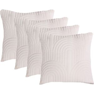 OHS 4 Pack Arches Pinsonic Cushion Covers in Cream Size: 45 cm x 45 cm Cream 45 cm x 45 cm OHS 4 Pack Arches Pinsonic Cushion Covers in Cream Size: 45 cm x 45 cm Cream 45 cm x 45 cm